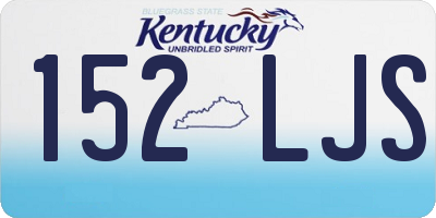 KY license plate 152LJS
