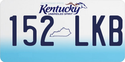 KY license plate 152LKB