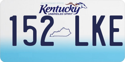 KY license plate 152LKE