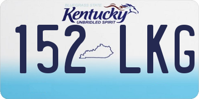 KY license plate 152LKG