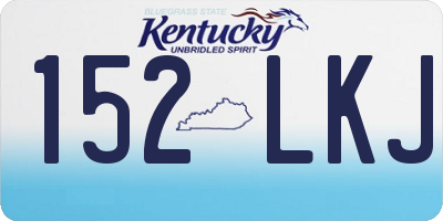 KY license plate 152LKJ
