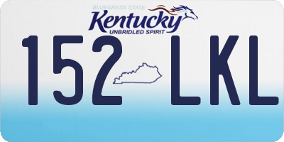 KY license plate 152LKL