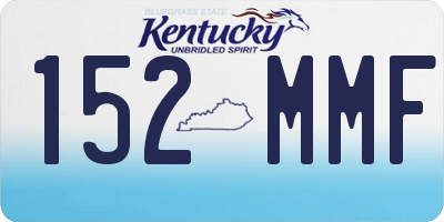 KY license plate 152MMF