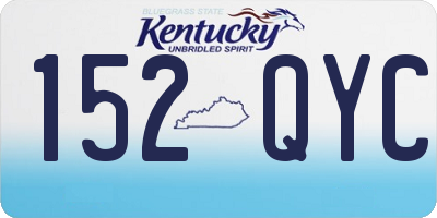 KY license plate 152QYC