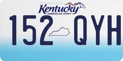 KY license plate 152QYH