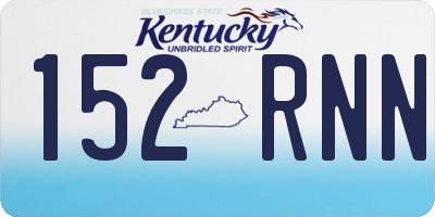 KY license plate 152RNN