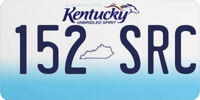 KY license plate 152SRC