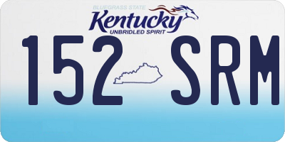 KY license plate 152SRM
