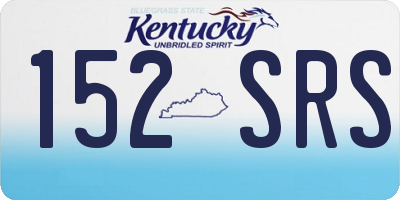 KY license plate 152SRS