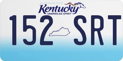 KY license plate 152SRT