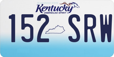 KY license plate 152SRW