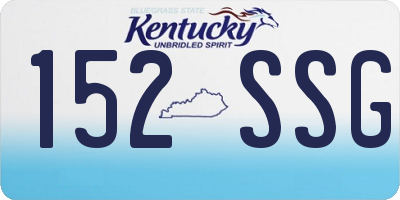 KY license plate 152SSG