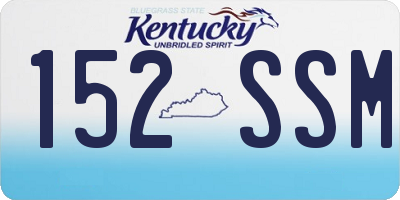 KY license plate 152SSM