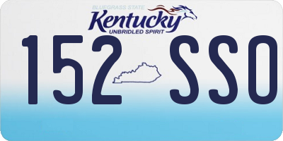 KY license plate 152SSO