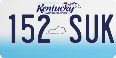 KY license plate 152SUK