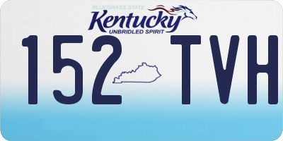 KY license plate 152TVH