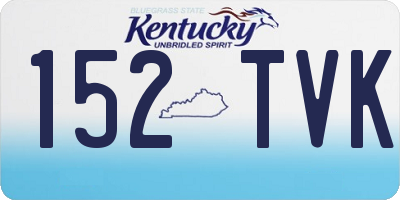 KY license plate 152TVK