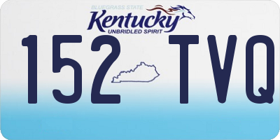 KY license plate 152TVQ