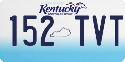 KY license plate 152TVT