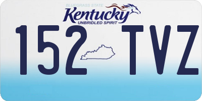 KY license plate 152TVZ