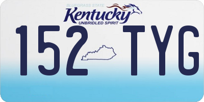 KY license plate 152TYG