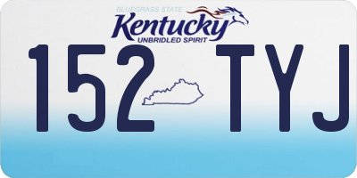 KY license plate 152TYJ