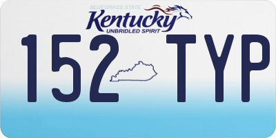 KY license plate 152TYP