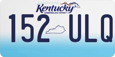KY license plate 152ULQ