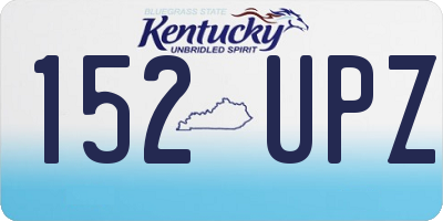 KY license plate 152UPZ
