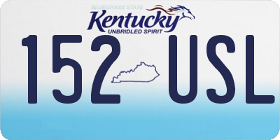 KY license plate 152USL
