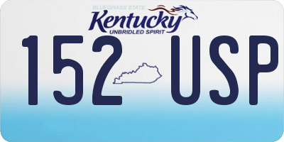 KY license plate 152USP