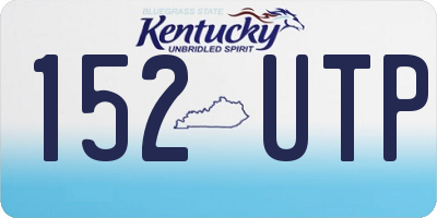 KY license plate 152UTP