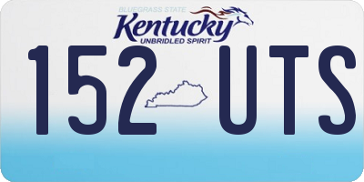 KY license plate 152UTS