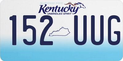 KY license plate 152UUG