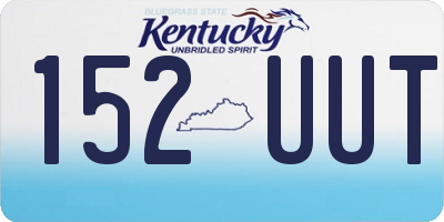 KY license plate 152UUT