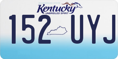 KY license plate 152UYJ