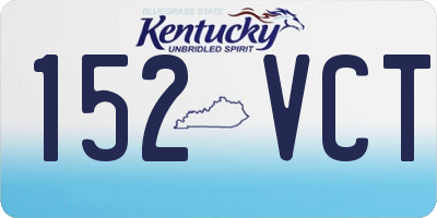 KY license plate 152VCT