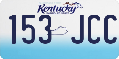 KY license plate 153JCC