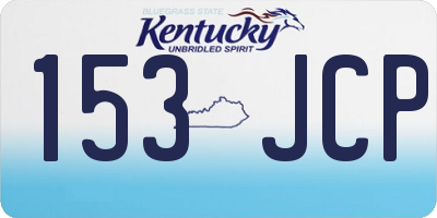 KY license plate 153JCP