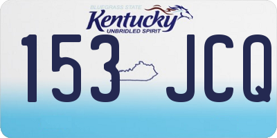 KY license plate 153JCQ