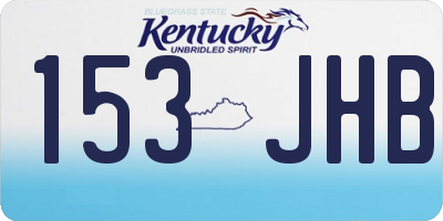 KY license plate 153JHB