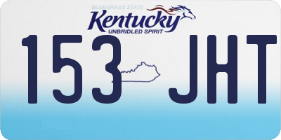 KY license plate 153JHT