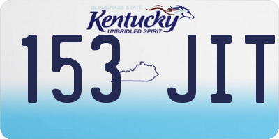 KY license plate 153JIT