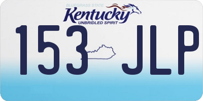 KY license plate 153JLP