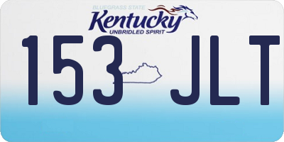 KY license plate 153JLT
