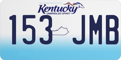 KY license plate 153JMB