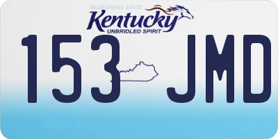 KY license plate 153JMD