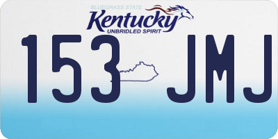 KY license plate 153JMJ