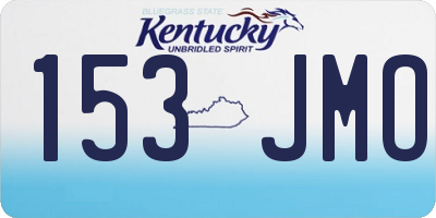 KY license plate 153JMO