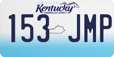 KY license plate 153JMP